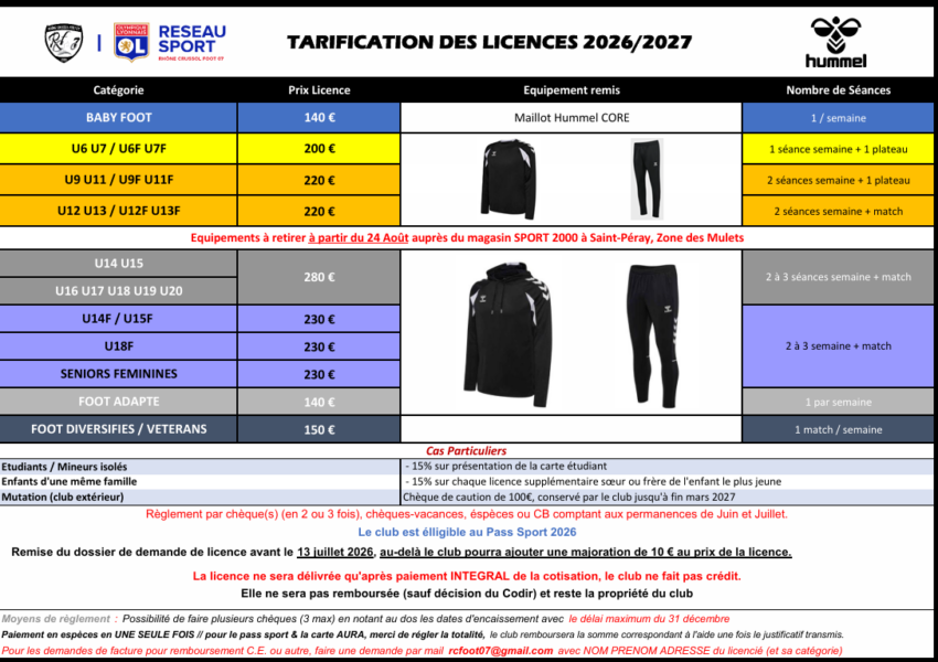 Tarifs 26-27